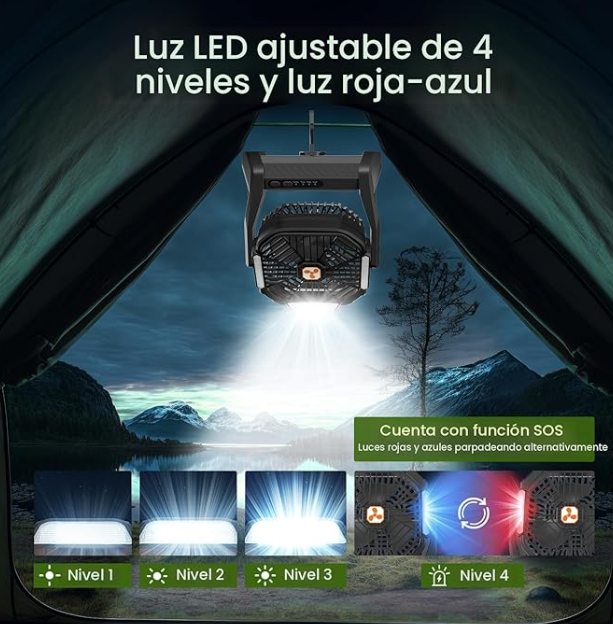 Ventilador Portátil con 8H de batería